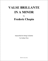 Valse Brillante in a minor, Op. 34, No. 2 Orchestra sheet music cover